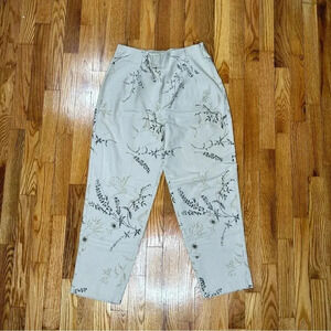 Dressbarn Floral Pants with‎ Side Zipper Closure